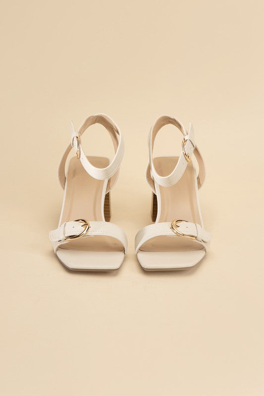 Off White BUCKLE SANDAL HEELS