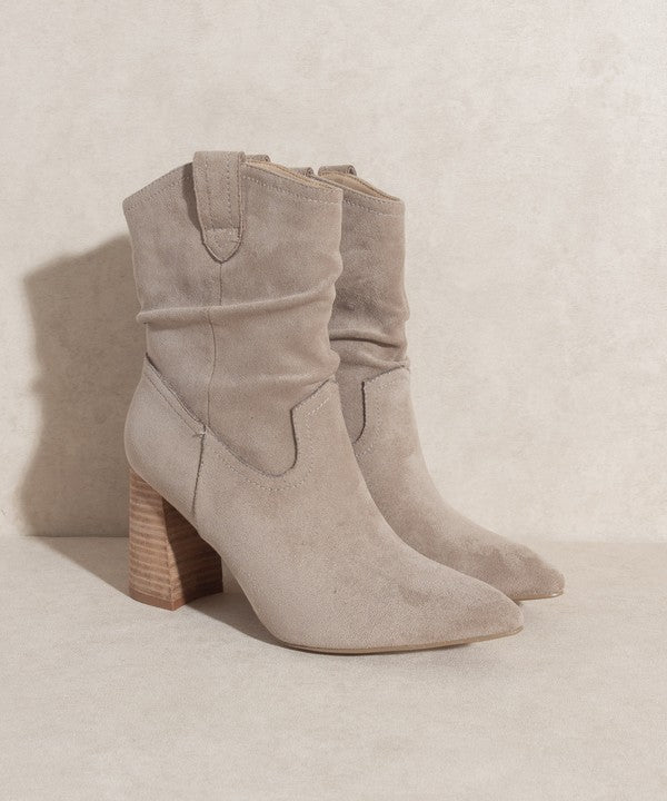 Taupe Western Style Bootie