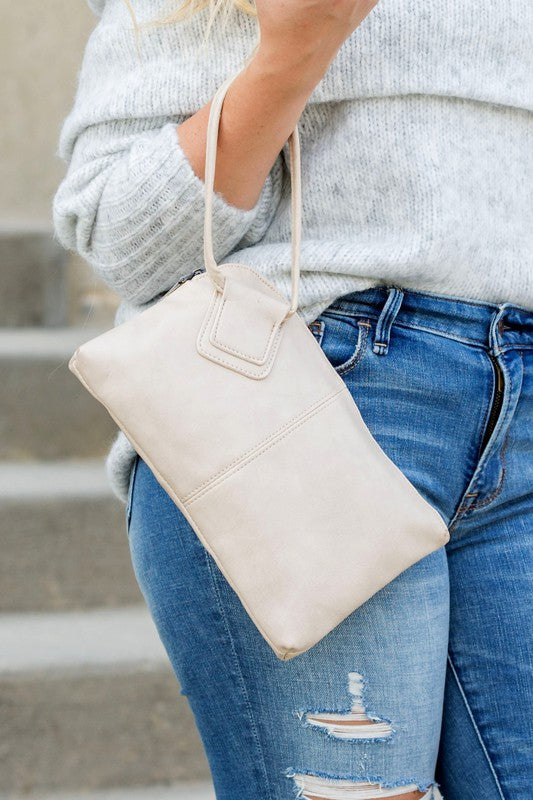 Bone Wristlet Mini Clutch