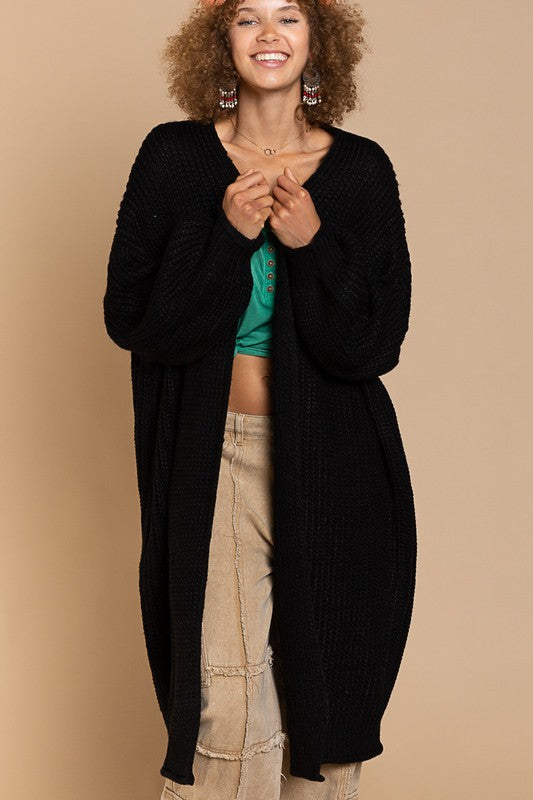 Black Long Maxi Cardigan