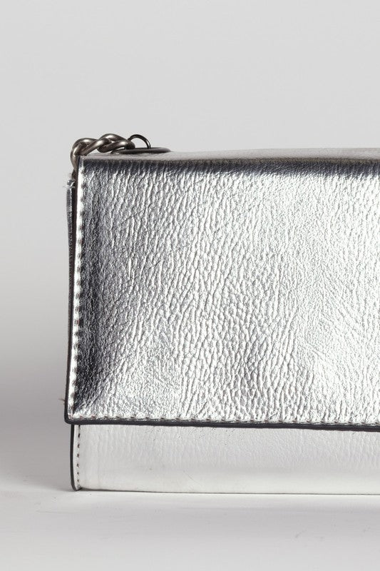Silver CROSS-BODY BAG