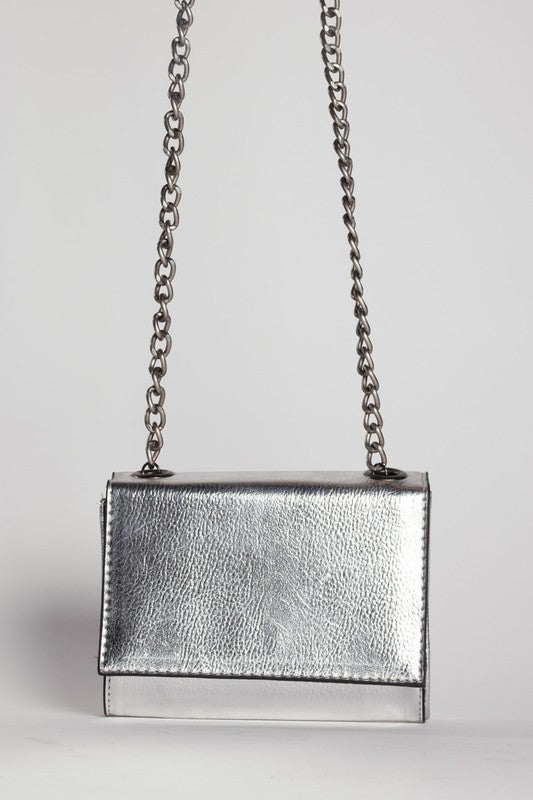 Silver CROSS-BODY BAG