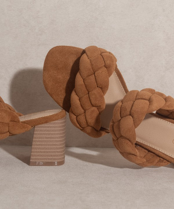 Camel Casual Braided Heel