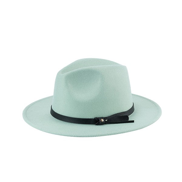 Light Blue  PLAIN FELT FEDORA