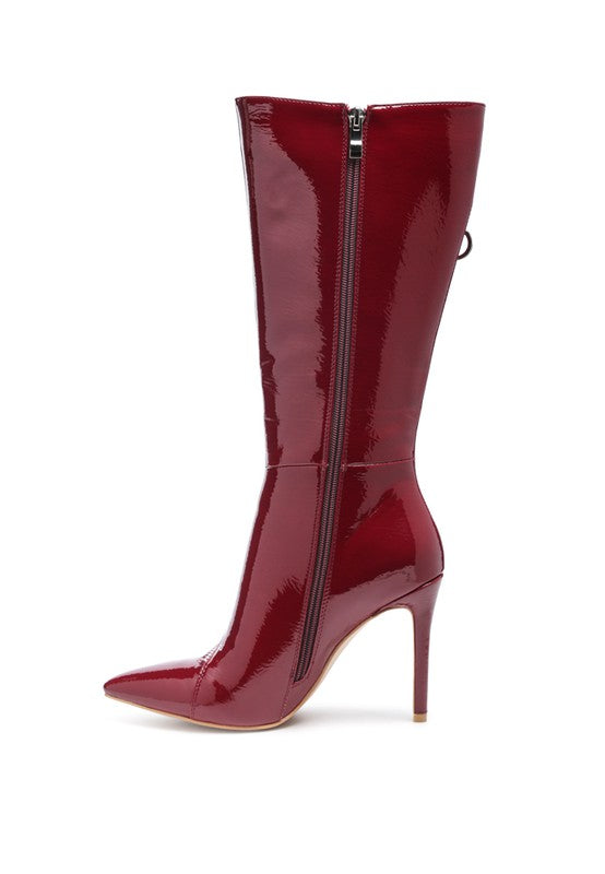 Burgundy  ZIP AROUND CALF BOOT