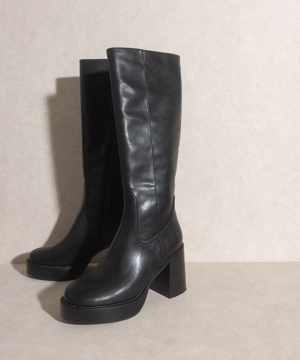 Black Oasis Society Juniper - Platform Knee-High Boots