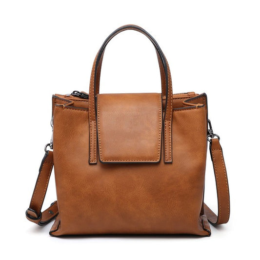 Beige Women Crossbody Tote bag Small Triple Compartments
