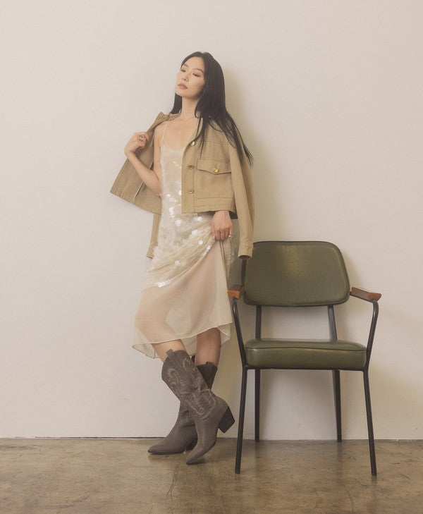 Charcoal Classic Western Boot
