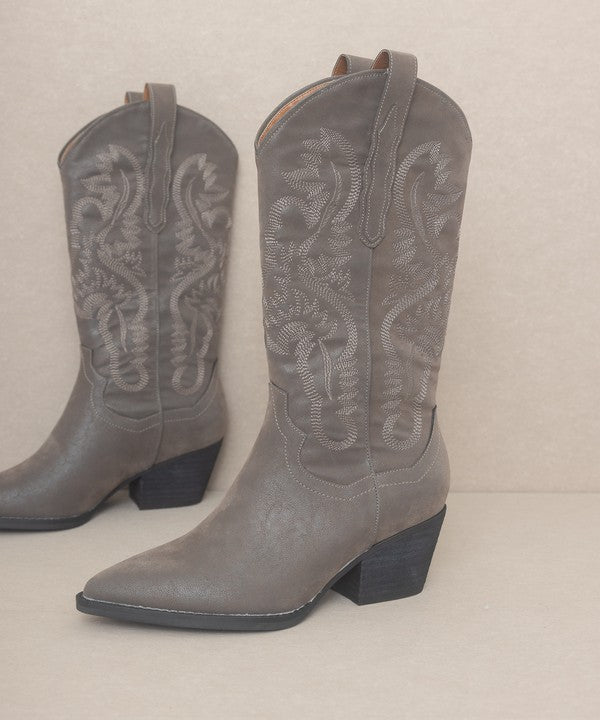Charcoal Classic Western Boot