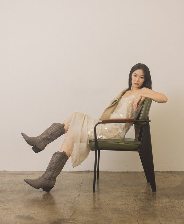 Charcoal Classic Western Boot