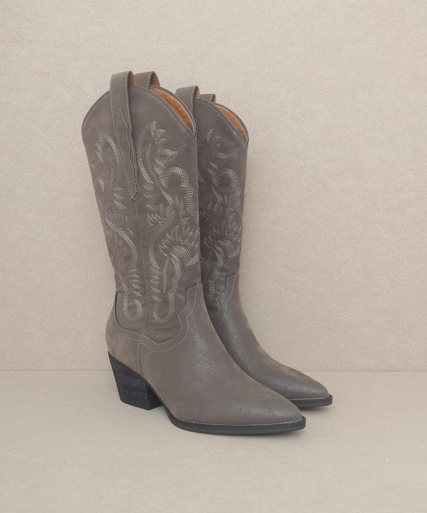 Charcoal Classic Western Boot