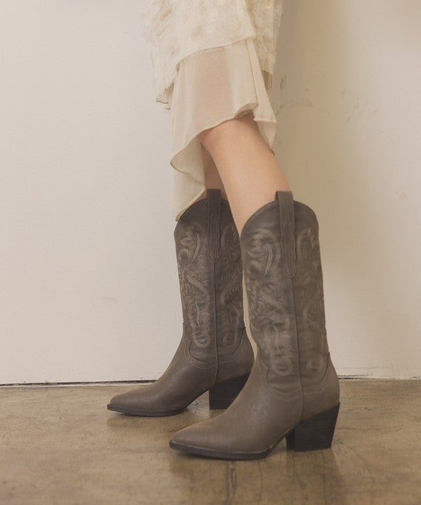 Charcoal Classic Western Boot