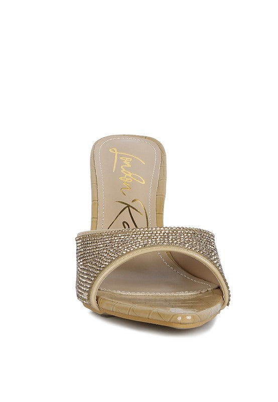 Beige Sundai Diamante Ballroom Stiletto Sandals