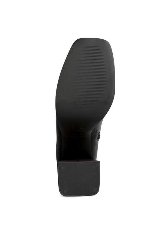 Couts Black High Ankle Heel Boots
