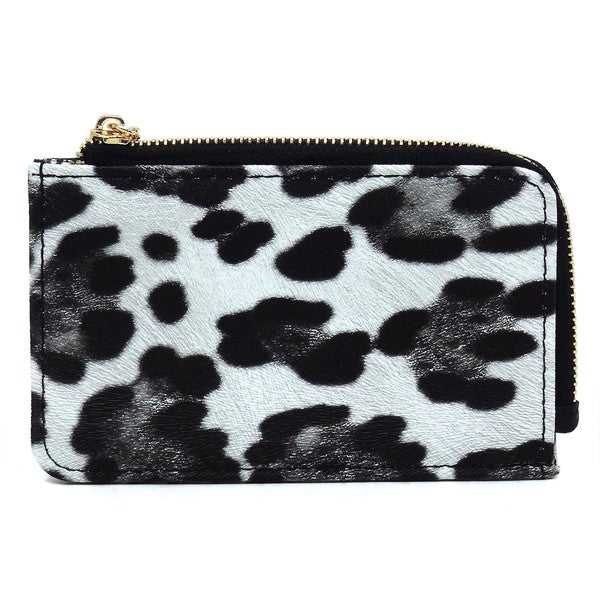 Black Fashion Card Holder Keychain Wallet