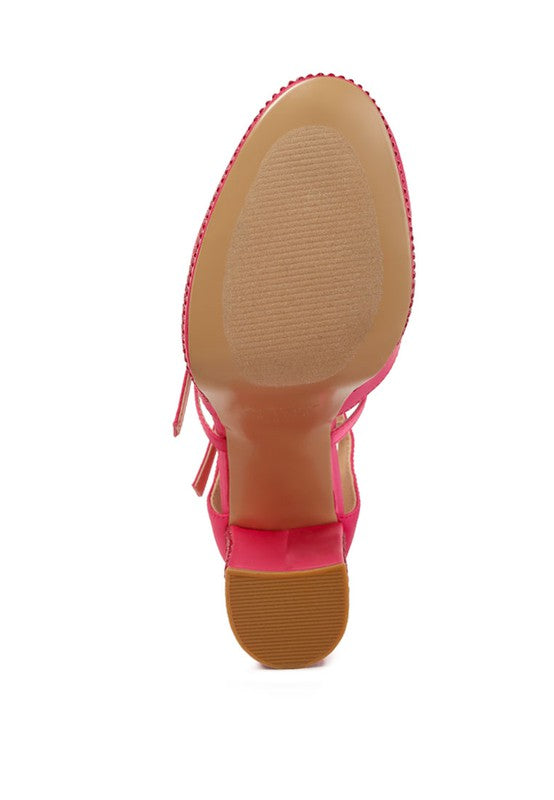 Sandalias de plataforma adornadas con diamantes de imitación Shiver