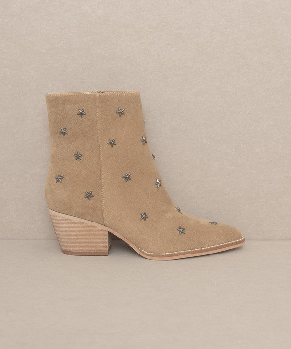 Tan Ivanna - Star Studded Western Boots