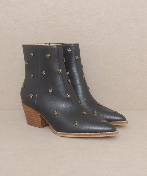 Black Ivanna - Star Studded Western Boots