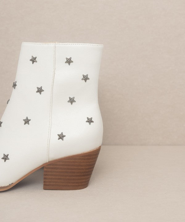 White Ivanna - Star Studded Western Boots