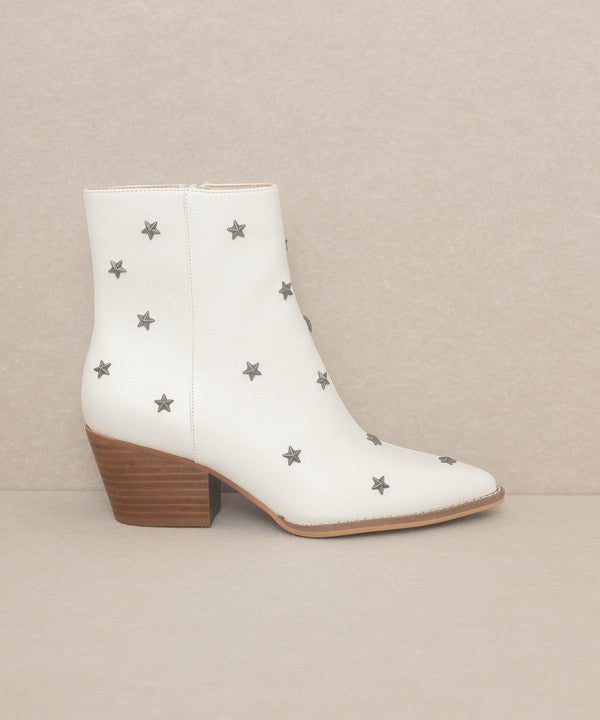 White Ivanna - Star Studded Western Boots