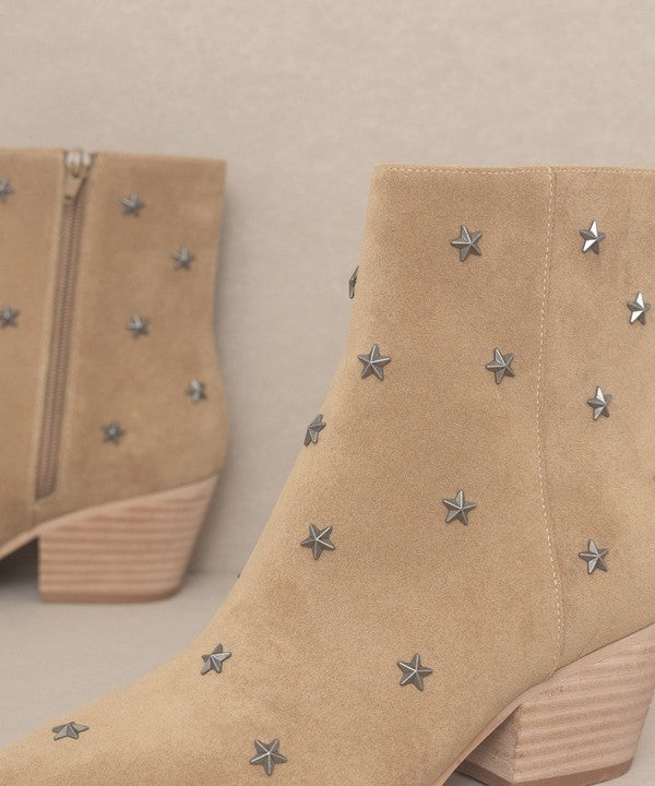 Tan Ivanna - Star Studded Western Boots