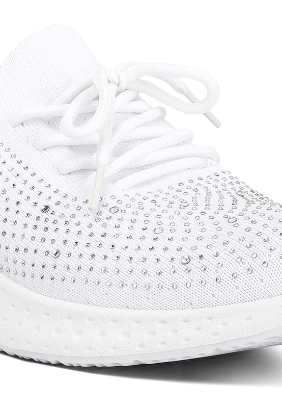 Zapatillas deportivas con cordones y adornos de tachuelas Elizha