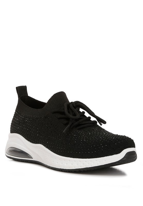 Zapatillas deportivas con cordones y adornos de tachuelas Elizha