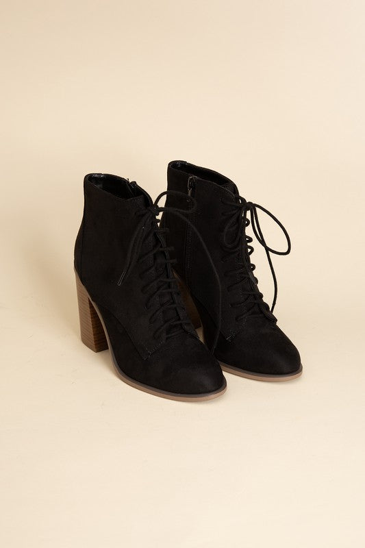 Black Lace Up Boots