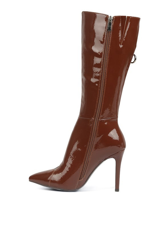 Burgundy  ZIP AROUND CALF BOOT