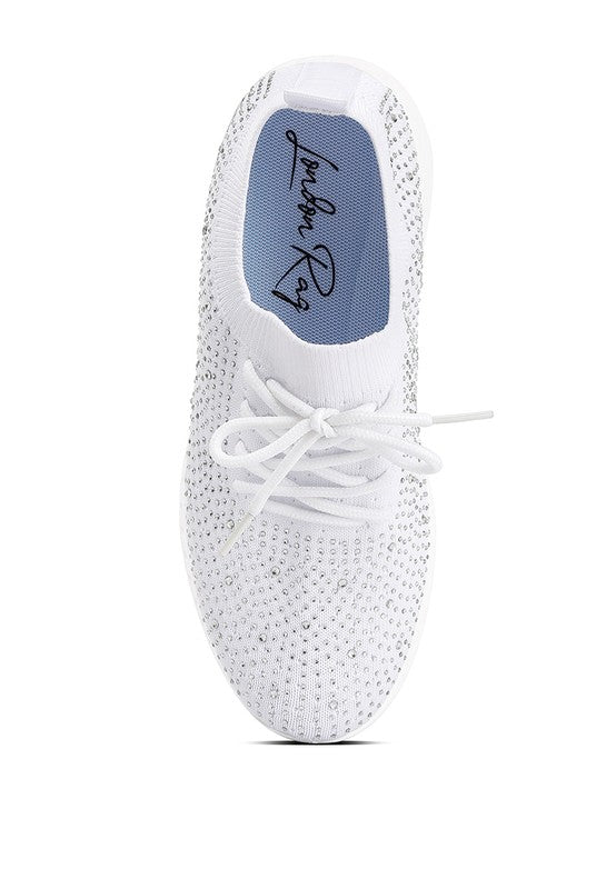 Zapatillas deportivas con cordones y adornos de tachuelas Elizha