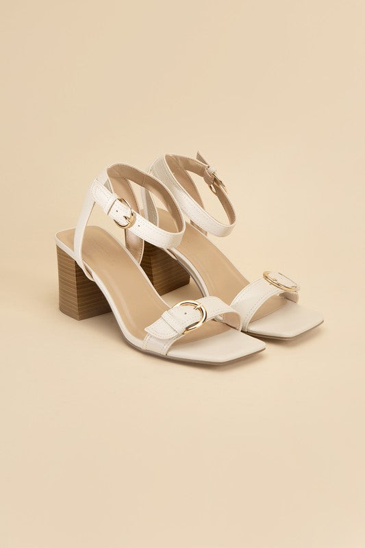 Off White BUCKLE SANDAL HEELS