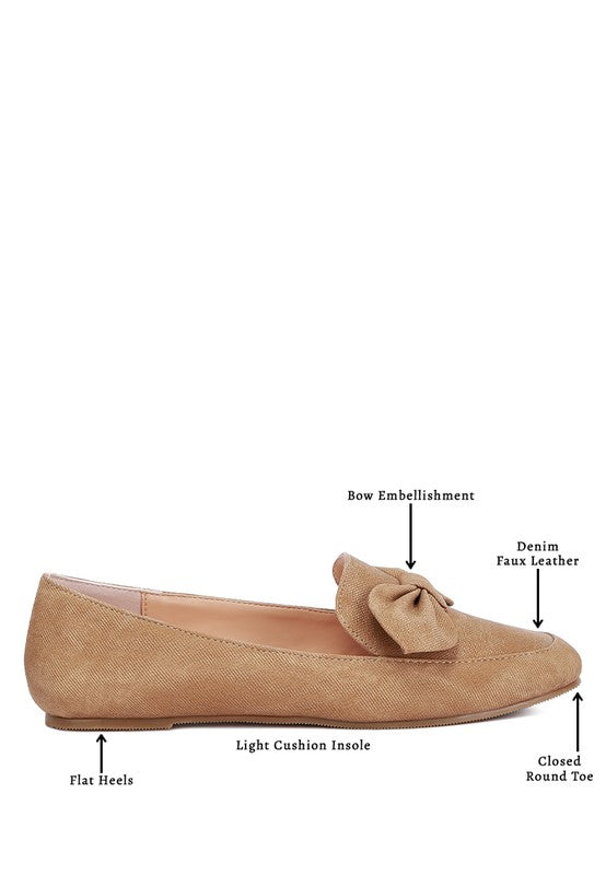 Mocasines con lazo adornado Waveney