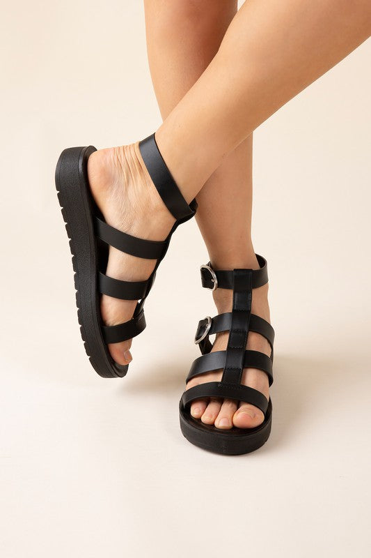 Black GLADIATOR SANDALS