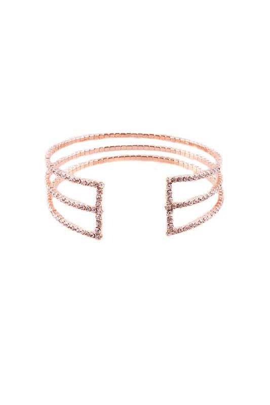 FACETED RHINESTONE BRACELET