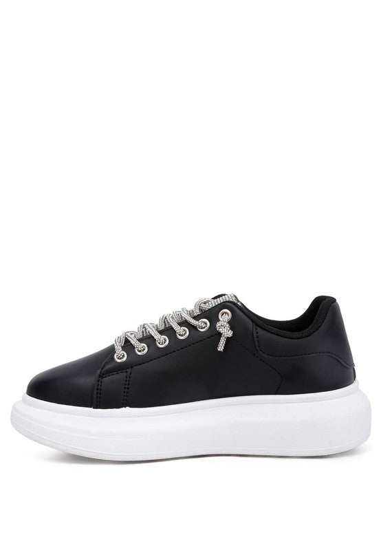 Zapatillas con cordones y diamantes de imitación de Jaxen