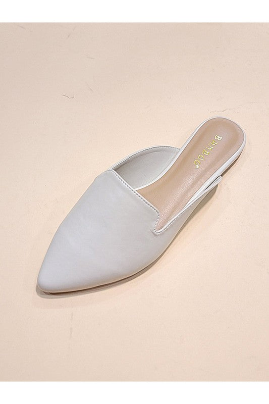 Ivory CASUAL SLIDE FLATS