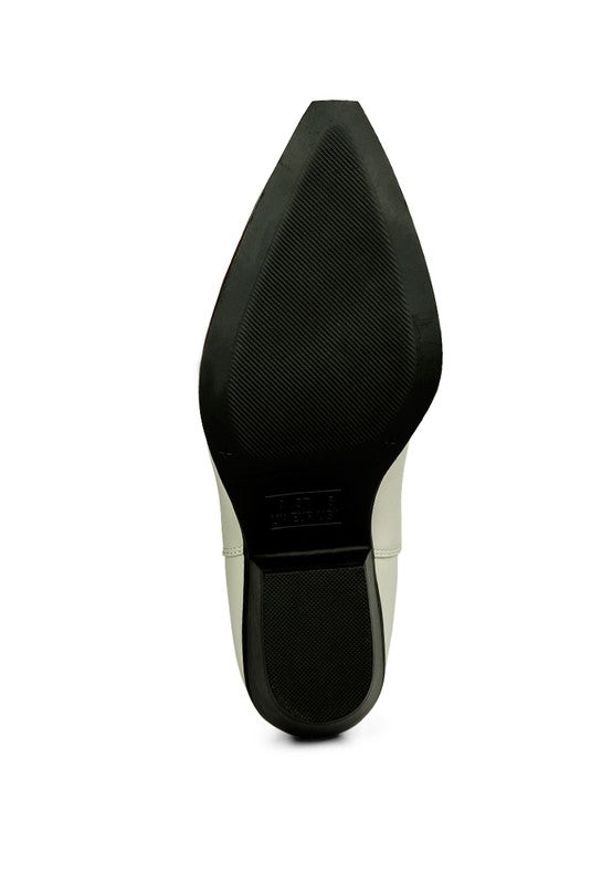 Black shoe sole on a white background