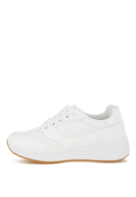 White sneaker on a white background