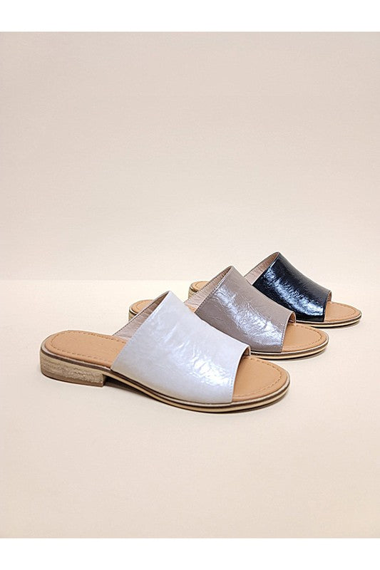 TAUPE OPEN TOE CASUAL SANDALS