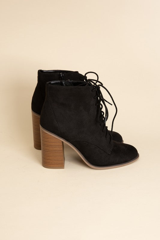 Black Lace Up Boots