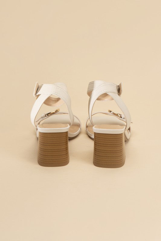 Off White BUCKLE SANDAL HEELS