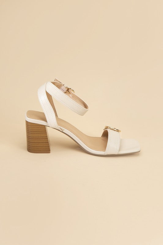 Off White BUCKLE SANDAL HEELS