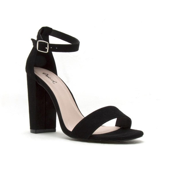 Black Blush CASHMERE CHIC STRAP HEEL