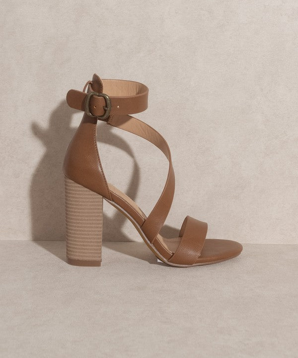 Brown Strappy Sandal Heel