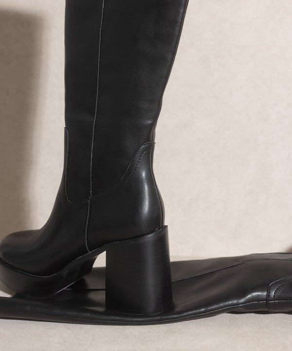 Black Oasis Society Juniper - Platform Knee-High Boots