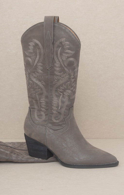 Charcoal Classic Western Boot