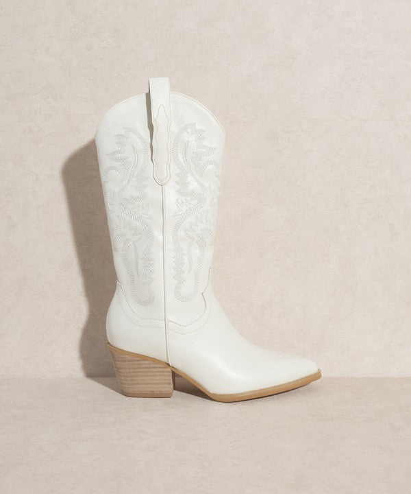 White Classic Western Boot