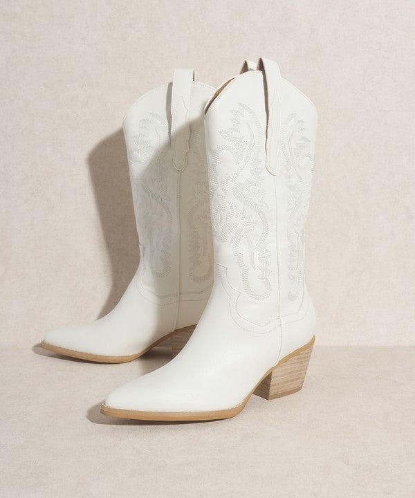 White Classic Western Boot