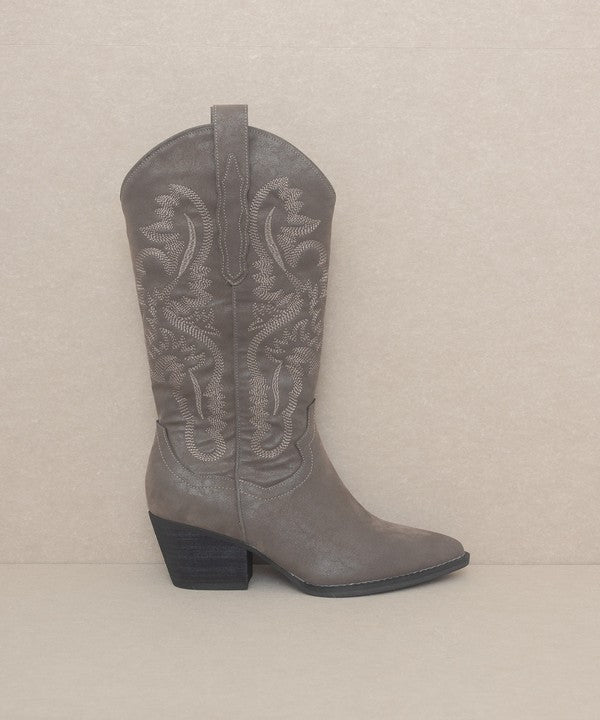 Charcoal Classic Western Boot