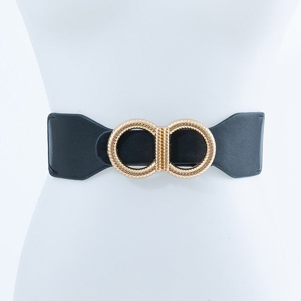 Gold Buckle Minimal Chic Fashion Belt